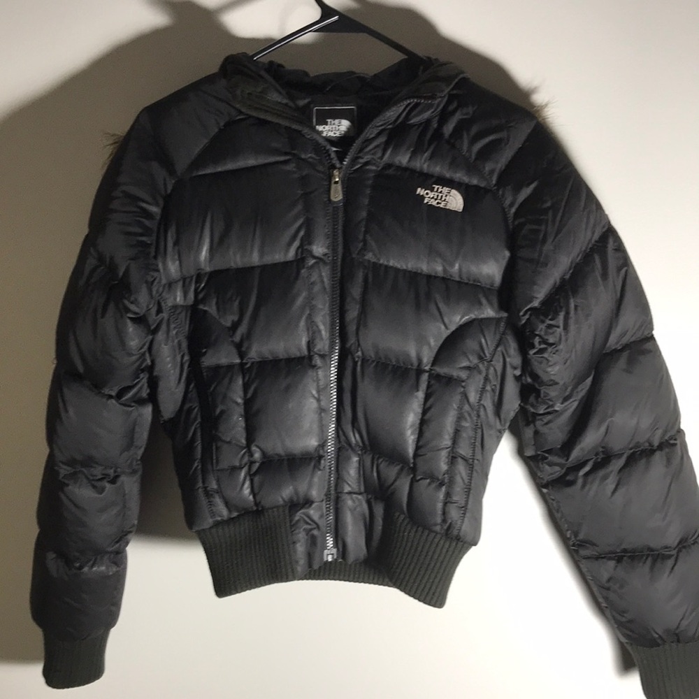 Cropped Northface Puffer Coat